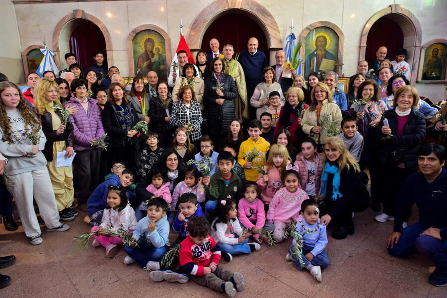 Oficio de Domingo de Ramos en la Iglesia Católica Ortodoxa Antioquena de Tucumán | Abril 28, 2024 (Foto: Iglesia Católica Ortodoxa Antioquena de Tucumán)