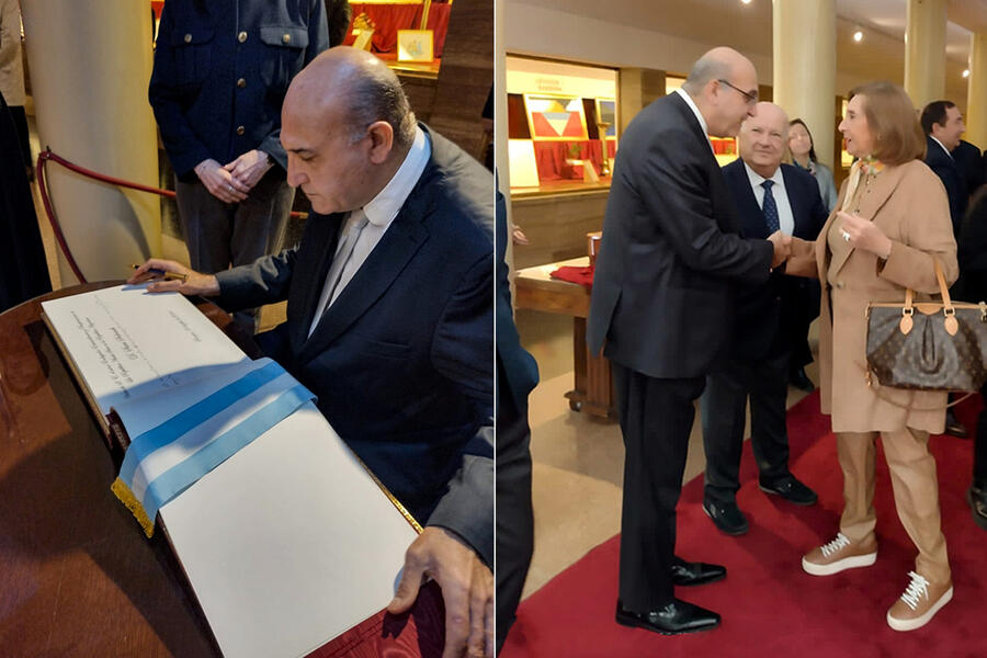 El Sr. Embajador rindió honores a la Bandera Argentina y al Gral. Manuel Belgrano en el Monumento a la Bandera (Julio 25, 2024)