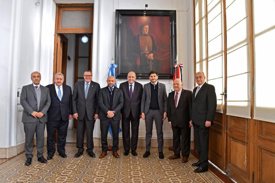 El Sr. Embajador sostuvo encuentro con el Sr. Gobernador de la Provincia de Santa Fe, Lic. Maximiliano Pullaro (Julio 26, 2024)