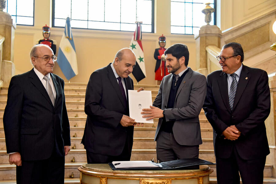 El Sr. Embajador sostuvo encuentro con el Sr. Gobernador de la Provincia de Santa Fe, Lic. Maximiliano Pullaro (Julio 26, 2024)