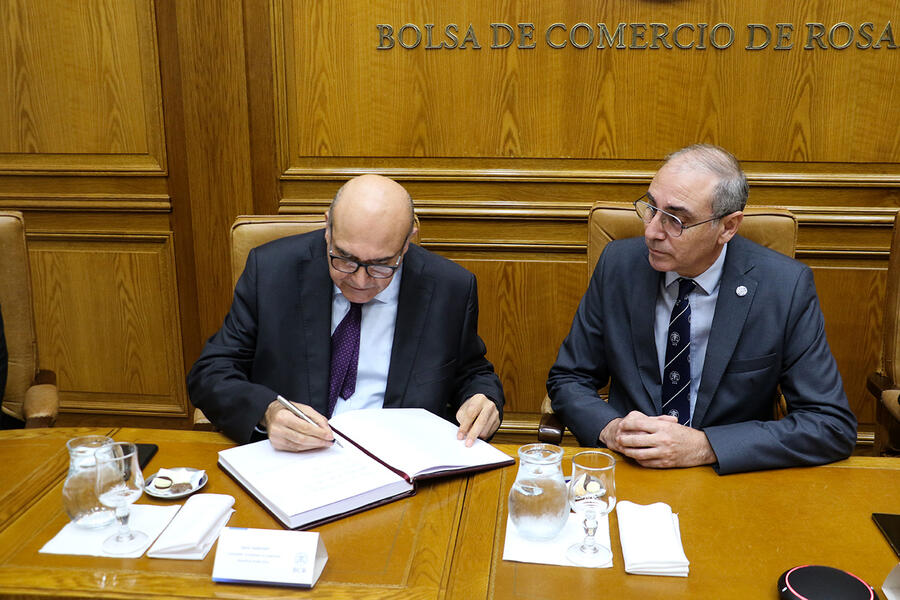 El Sr. Embajador sostuvo encuentro con el presidente de la Bolsa de Comercio de Rosario, Miguel Simioni y autoridades del Directorio de la BCR (Julio 26, 2024)