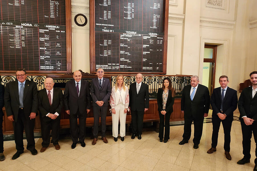El Sr. Embajador sostuvo encuentro con el presidente de la Bolsa de Comercio de Rosario, Miguel Simioni y autoridades del Directorio de la BCR (Julio 26, 2024)