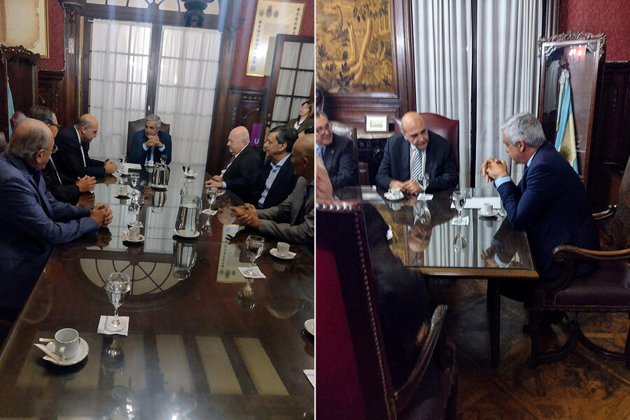 El Sr. Embajador se reunió con el Decano de la Universidad Nacional de Rosario (UNR), Lic. Franco Bartolacci (Julio 26, 2024)