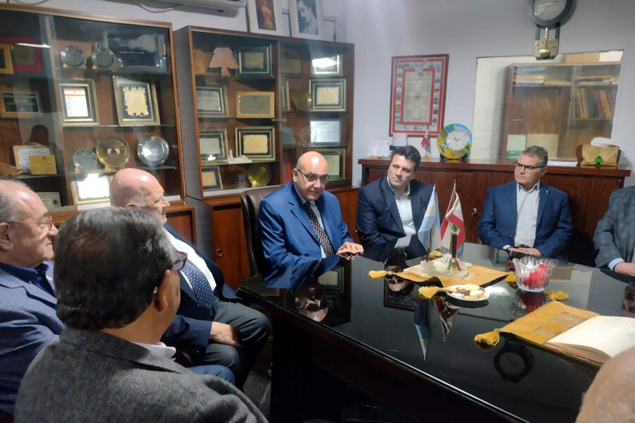 El Sr. Embajador visitó y se reunió con autoridades de la Sociedad Libanesa (Julio 24, 2024)