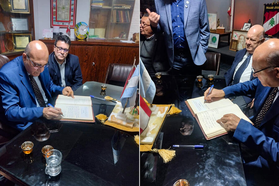 El Sr. Embajador visitó y se reunió con autoridades de la Sociedad Libanesa (Julio 24, 2024)