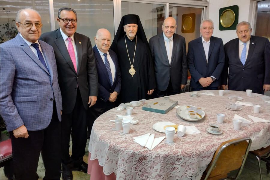El Sr. Embajador visitó al Obispo de la Iglesia Católica Greco Melquita, Monseñor Ibrahim Salameh (Julio 25, 2024)