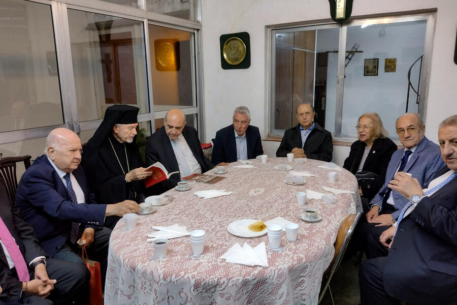 El Sr. Embajador visitó al Obispo de la Iglesia Católica Greco Melquita, Monseñor Ibrahim Salameh (Julio 25, 2024)