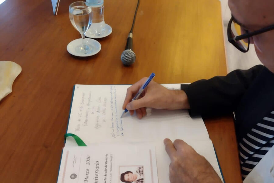 El Sr. Embajador visitó el Centro Cultural Árabe y recibió los saludos de directivos de entidades hermanas de la ciudad y la provincia de Santa Fe (Julio 26, 2024)