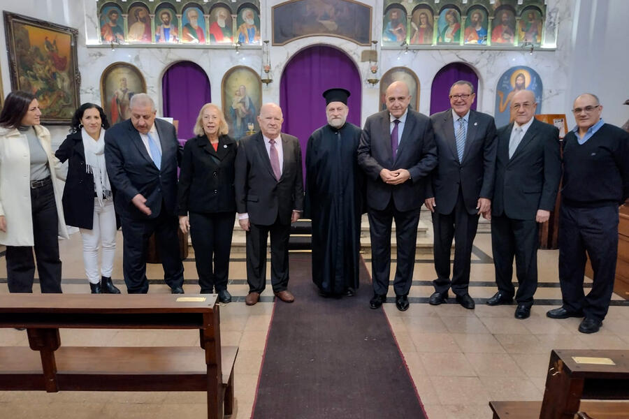 El Sr. Embajador visitó la Asociación Ortodoxa y el Colegio San Jorge de la Iglesia Apostólica Ortodoxa Antioquena, donde fue recibido por el R.P. Alejandro Saba y autoridades (Julio 26, 2024)