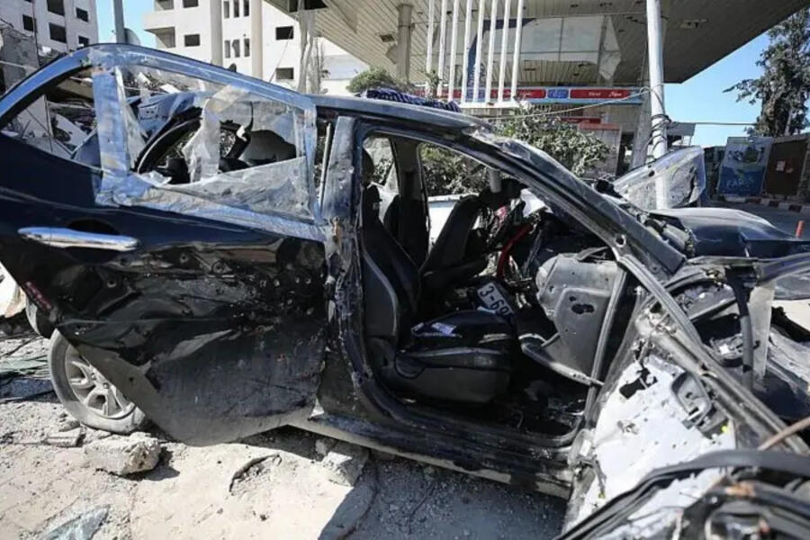 El auto en el que viajaban Hind Rajab, sus tíos y cuatro primos recibió 335 impactos de bala, según un informe de Forensic Architecture (Foto: Getty Images)