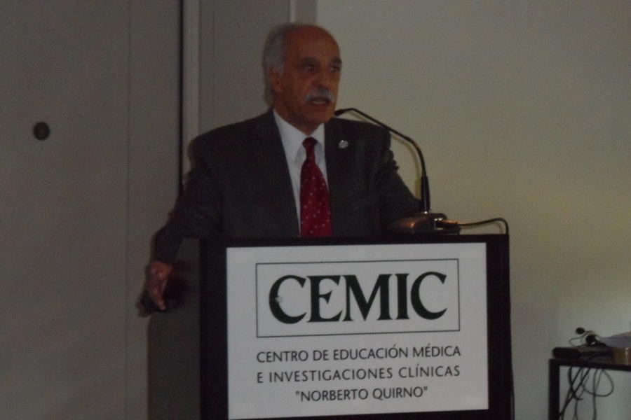 El presidente del Club Sirio Libanes, Adib Attie