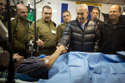 06 Netanyahu - mercenario herido en hosp del Golan