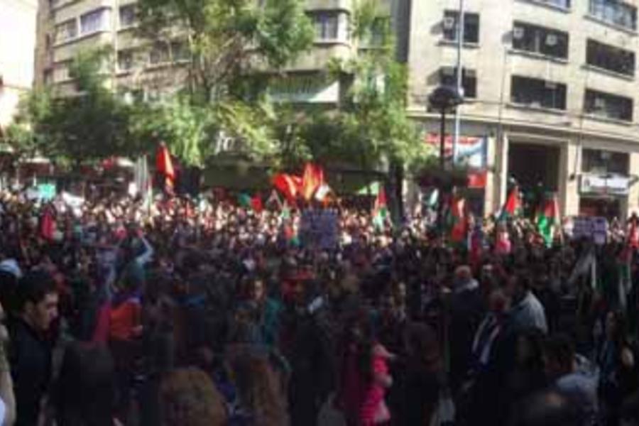 Santiago de Chile: Más de 10.000 personas en Acto por la Vida en Palestina y de rechazo al genocidio en Gaza