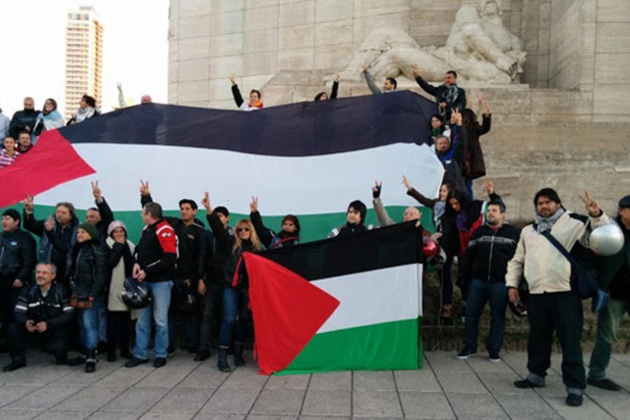 ROSARIO: Caravana motorizada contra la masacre en Gaza
