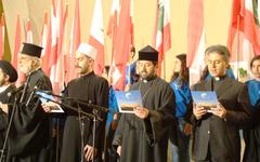 Religiosos Musulmanes y Cristianos durante el Encuentro