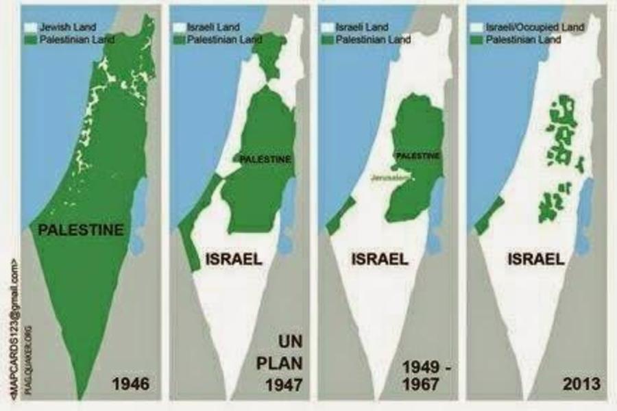 715 muertos, 4550 heridos, menos palestinos y menos Palestina