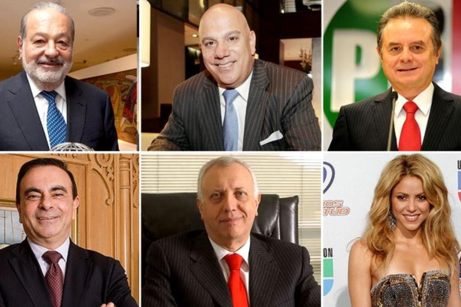 Personalidades destacadas en América Latina de origen libanés