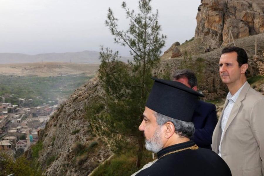 Siria: Al Assad visitó la ciudad cristiana de Maalula