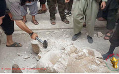 Tesoro arqueológico sirio es destruido a martillazos