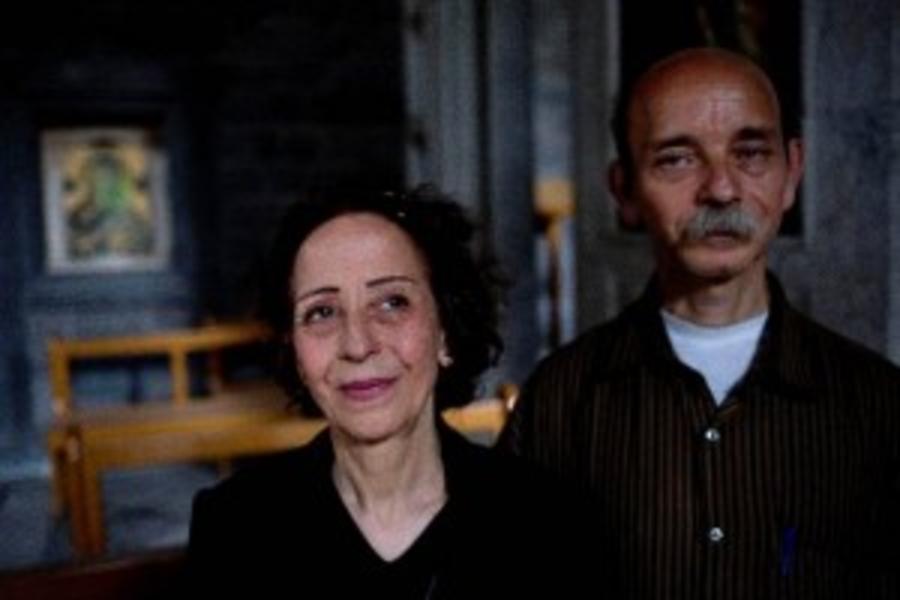 Zeinat Akhras y sus dos hermanos fueron algunos de los pocos civiles que se quedaron hasta el final en la casa de la familia, en el barrio de al-Maljaa, en Homs