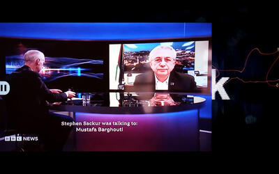 Dr. Mustafa Barghouti: Entrevista en BBC Dr. Mustafa Barghouti: Entrevista en BBC