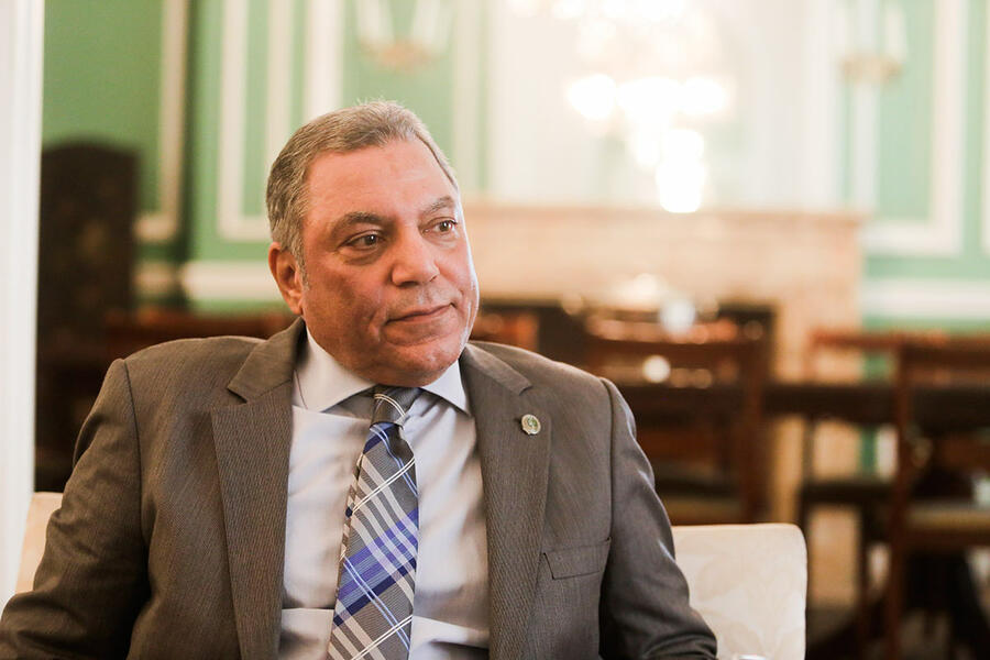 Embajador de la Liga de los Estados Árabes en Argentina, S.E. Hesham Abdelwahab (Foto: Mariano Martino / Tiempo Argentino)