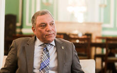 Embajador de la Liga de los Estados Árabes en Argentina, S.E. Hesham Abdelwahab (Foto: Mariano Martino / Tiempo Argentino)