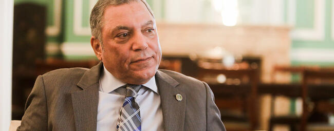 Embajador de la Liga de los Estados Árabes en Argentina, S.E. Hesham Abdelwahab (Foto: Mariano Martino / Tiempo Argentino)