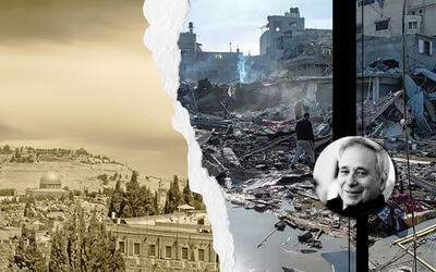 Ilustración de fondo ► El sionismo exportó a Palestina la era de la catástrofe, alterando una trayectoria muy diferente que se estaba desarrollando en Palestina en esa misma época. Ilan Pappé. (Foto: Wikimedia Commons, EuroMed Monitor / Diseño: Palestine Chronicle)