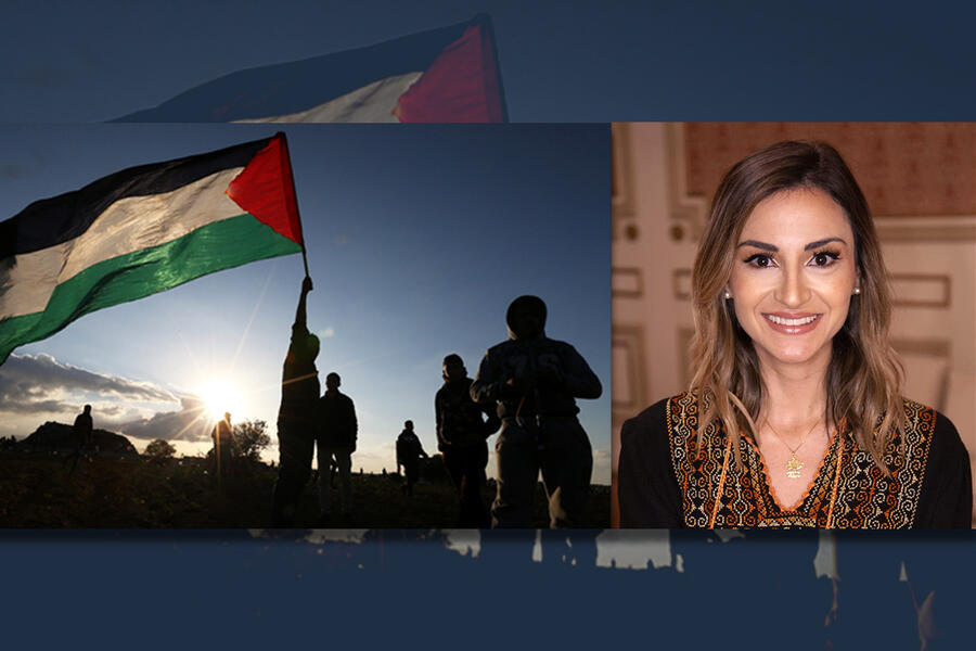 Yo soy de aquí, y soy de allá. Yo soy palestina