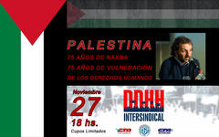 Charla sobre Palestina: Nakba y Derechos Humanos