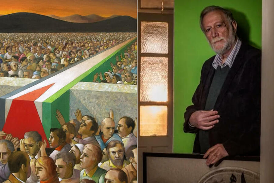Murió Sliman Mansour, el pintor que convirtió la identidad palestina en lenguaje visual
