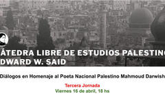 Organiza Cátedra Libre de Estudios Palestinos "Edward Said". 