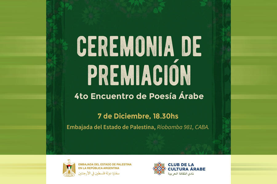 Premiación del 4º Encuentro de Poesía Árabe