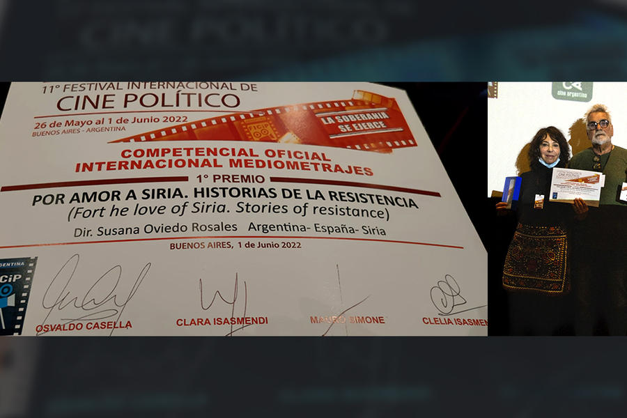 “Por Amor a Siria” Premiada en FICIP 2022