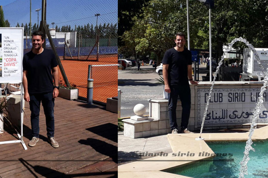 Agustín Calleri en el Club Sirio Libanés de Bs. As.