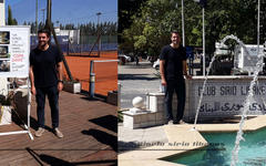 Agustín Calleri en el Club Sirio Libanés de Bs. As.