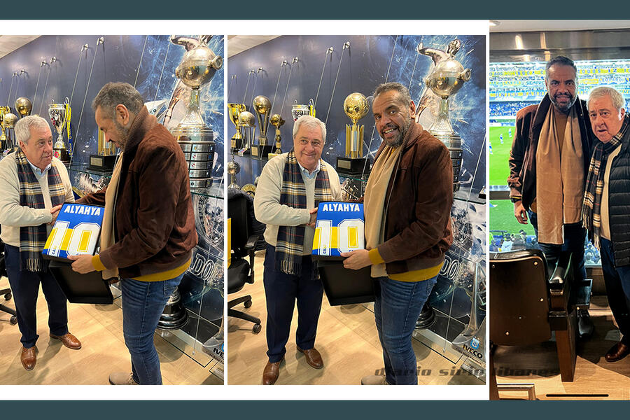 Visita del Sr. Embajador del Estado de Kuwait, S.E. Abdullah Ali Al-Yahya, al Estadio Alberto J. Armando, “La Bombonera” | Buenos Aires, Agosto 6, 2022 (Foto: Diario Sirio Libanés)