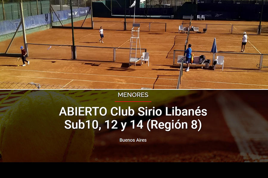 Finalizó el Abierto Club Sirio Libanés Sub10, 12 y 14