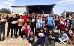 Jornada de rugby escolar en Sweida