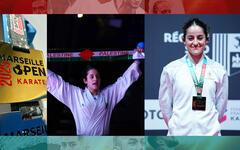 Maryam Bisharat medalla de oro (Cat. Cadete / Fem. +61Kg. / Kumite) en el Marseille Open Karate 2025