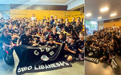 Los chicos y chicas de Fútbol CSLBA a su llegada a Mar del Plata para participar del Torneo 19 Open Fútbol