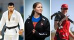 Nacif Elias (judo), Mahassen Hala Fattouh (levantamiento de pesas) y Ray Bassil (tiro), tres de los competidores libaneses que participarán en los Juegos Olímpicos de París 2024.