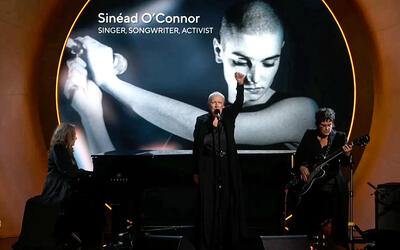 Annie Lennox en los Grammys (Foto: CBS)