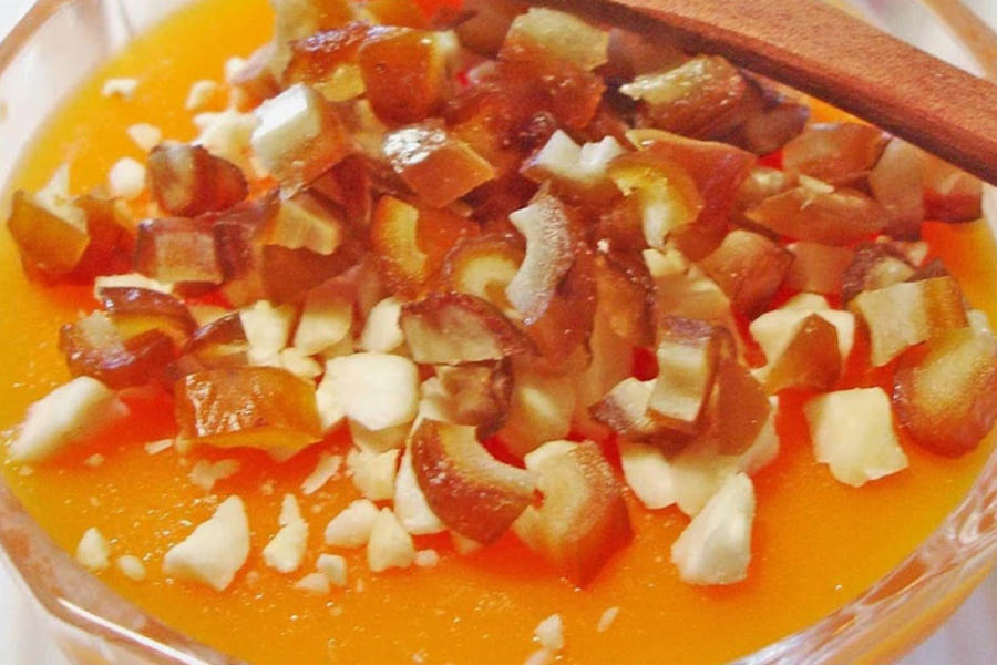 Mohalabeya de naranja y zanahoria