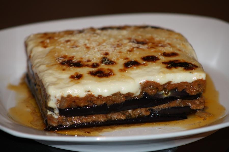 Moussaka, lasaña de berenjenas