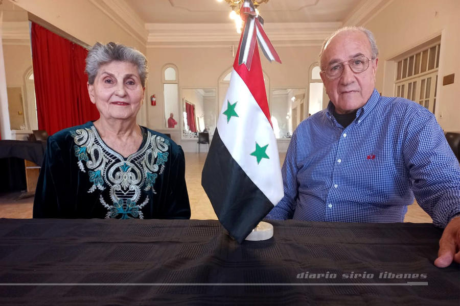 Sra. Yamila “Mimi” Obeid de Esper, entrevistada por el Director del Diario Sirio Libanés | Salta, Julio 23, 2022 (Foto: DSL) 