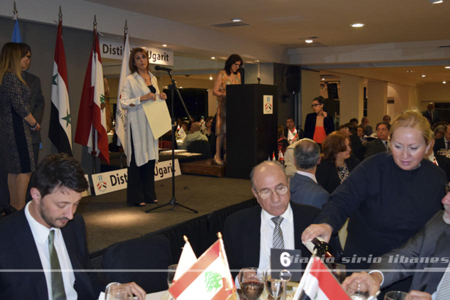 Gabriela durante la ceremonia. 