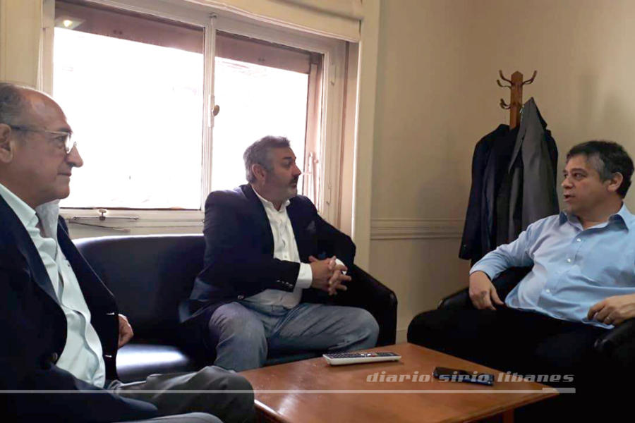 El diputado Sergio Abrevaya recibió a los directivos Roberto Saba y Yaoudat Brahim del CSLBA | Noviembre 6, 2018