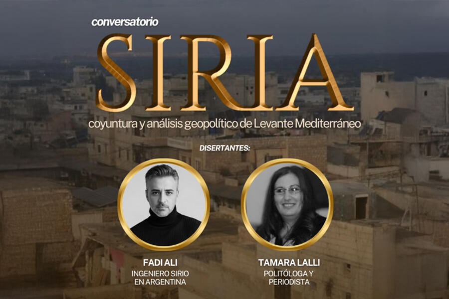 Conversatorio sobre Siria y el Levante Mediterráneo en Buenos Aires